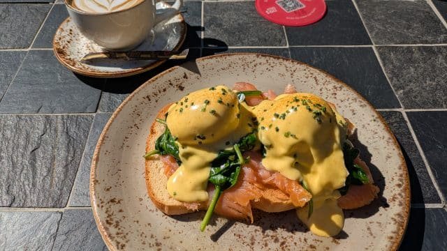GF Eggs Benedict at Tasting Deck